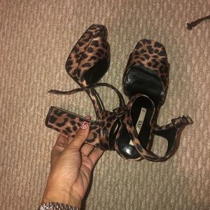 Brand new Zara leopard sandals